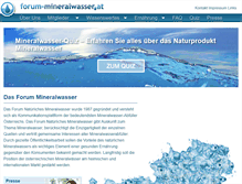 Tablet Screenshot of forum-mineralwasser.at